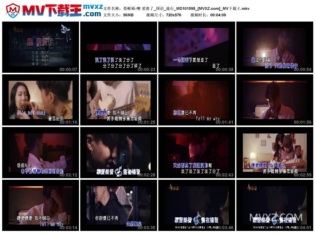 娄峻硕-噢 爱淡了_国语_流行_MD101595